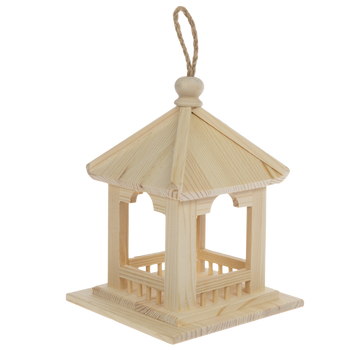 Gazebo Wood Bird Feeder
