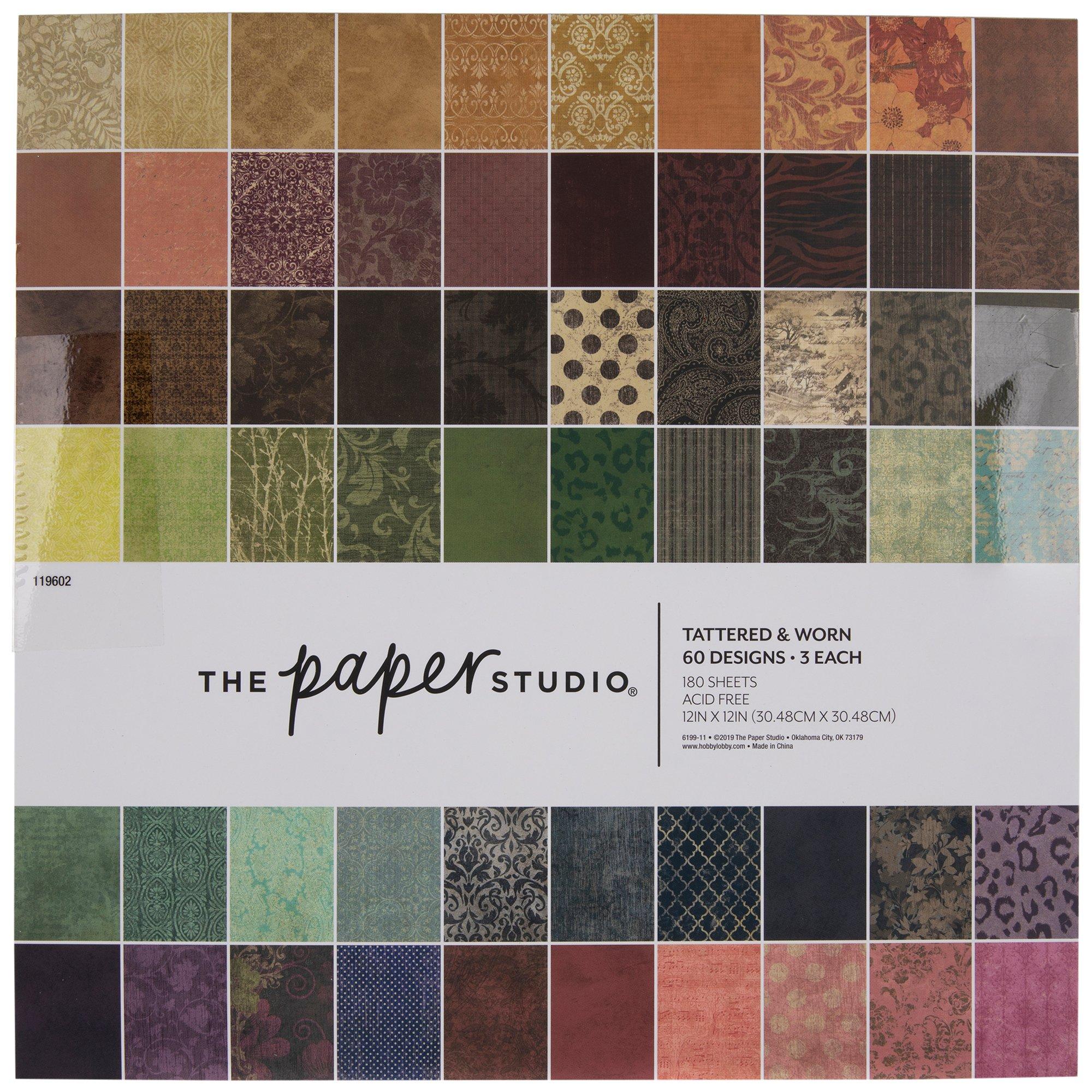 Gently Preowned 12x12 The Paper Studio Scrapbook Paper Haberdashery 20  Designs