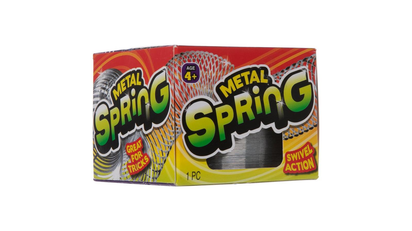 Funtime Gifts World's Smallest Spring – Mini Ressort Métallique à Ressort Géant, Version Miniature Ultra Fun !