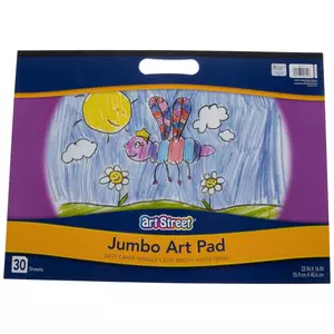 Baker Ross AT406 Pastel Jumbo Paint Pads - Pack of 4, for Kids Finger Painting, Arts and Crafts Projects and Toddler