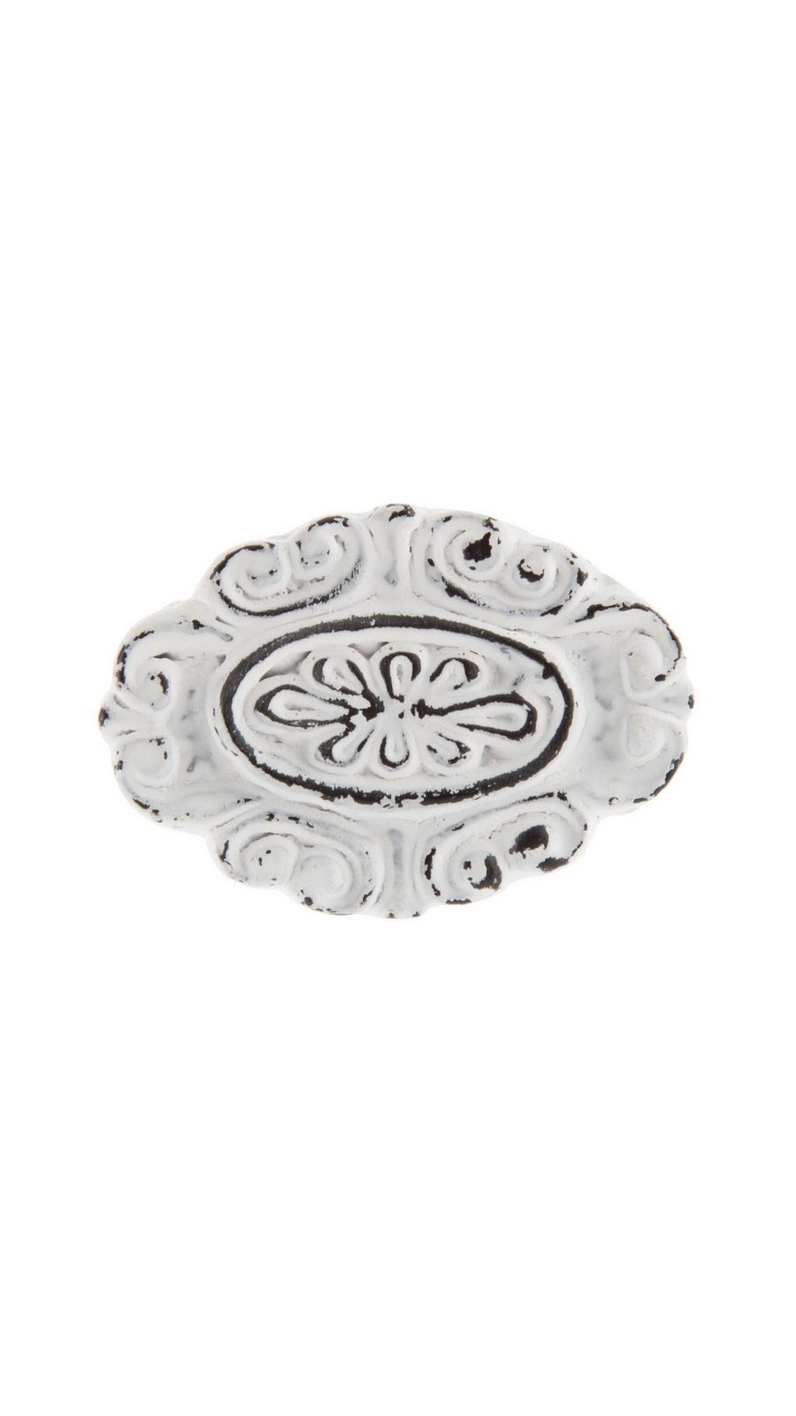 Distressed White Swirl Metal Knob | Hobby Lobby | 1199058