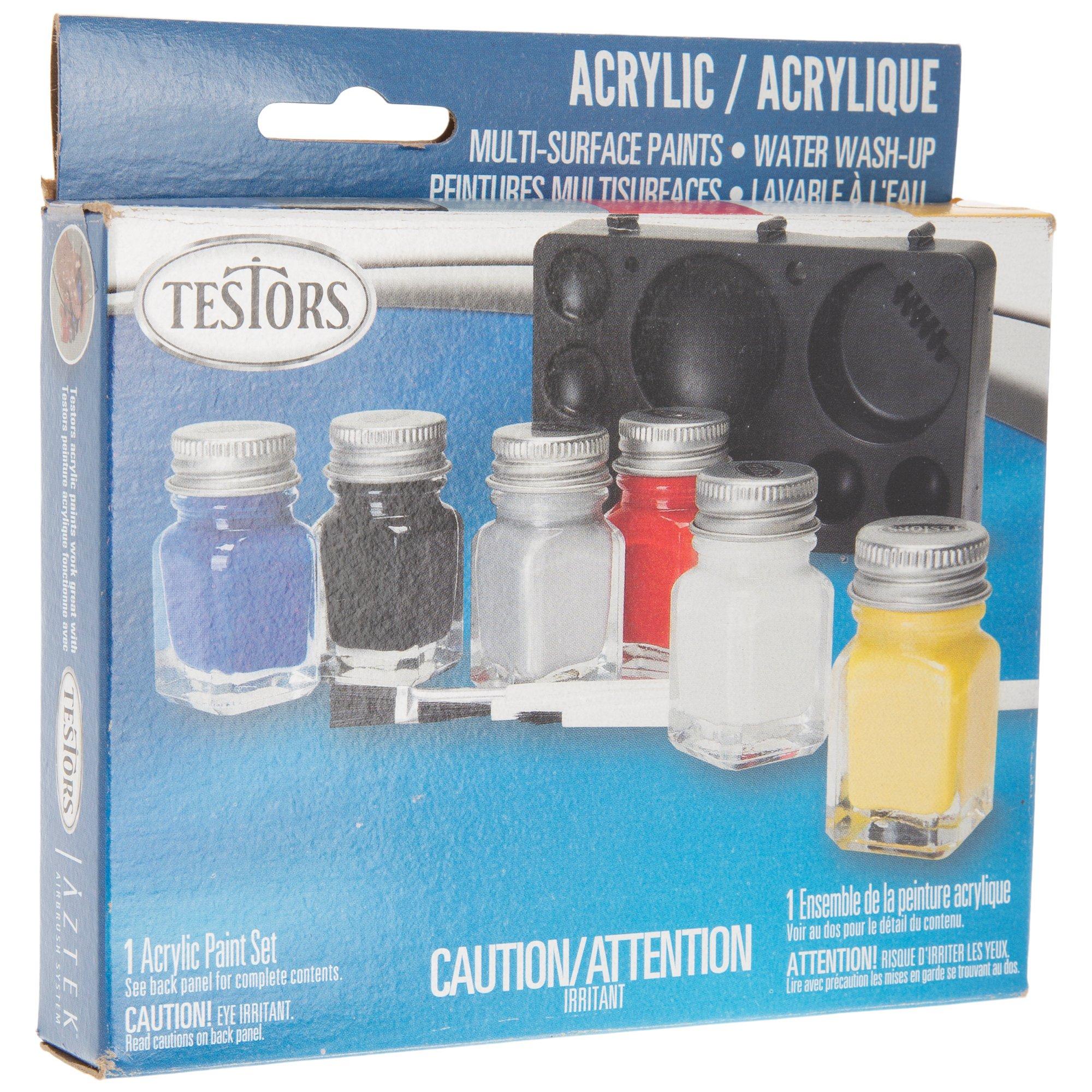 Testors Enamel Paint Kit: 6 Colors Hobby Set