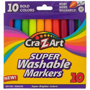 Cra-Z-Art Washable Broadline Markers - 12 Count