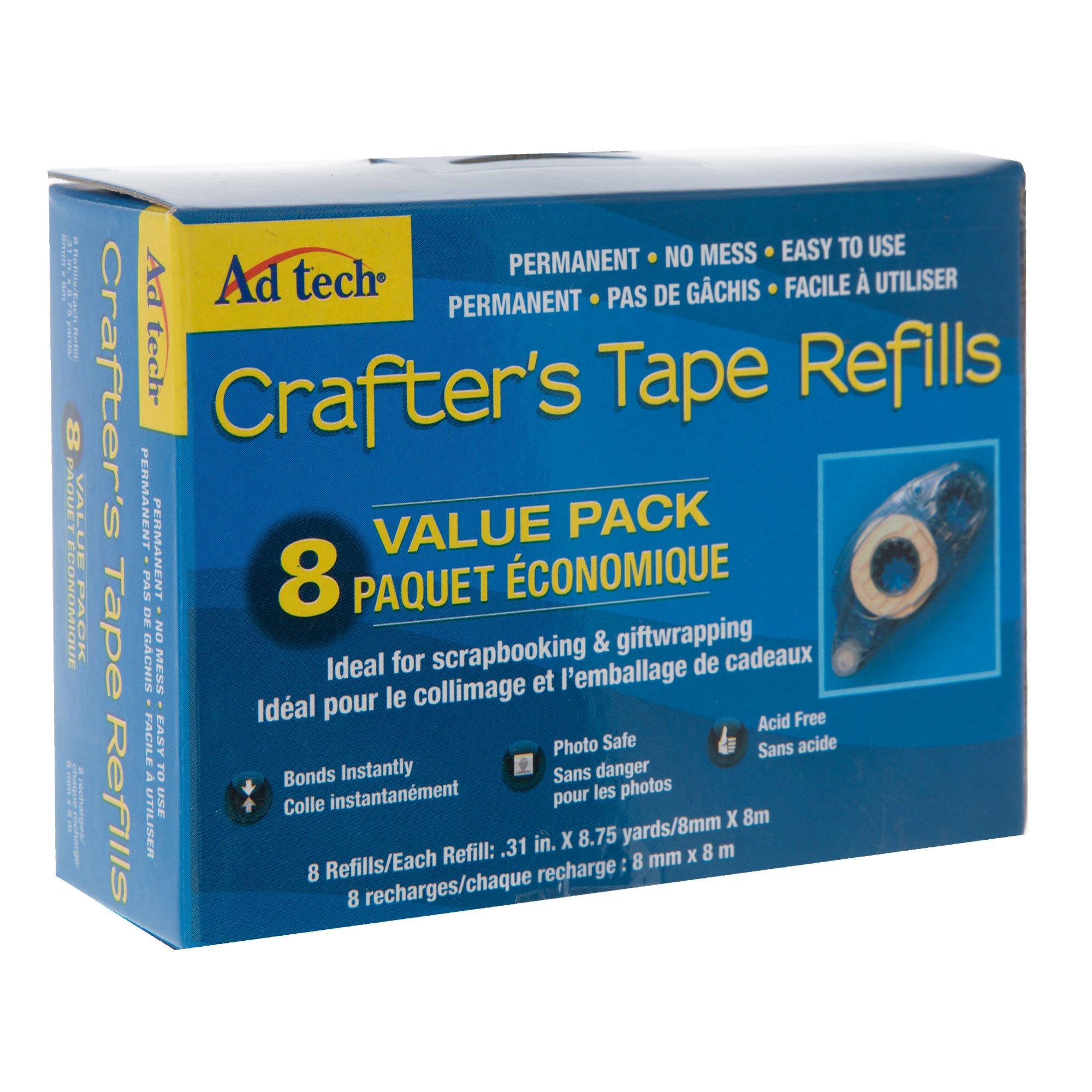 AdTech Crafters Tape Glue Runners - Clear, Strong Double Sided Adhesive -  Economical and Reliable - Perfect for Crafts and Office Use in the Craft  Supplies department at