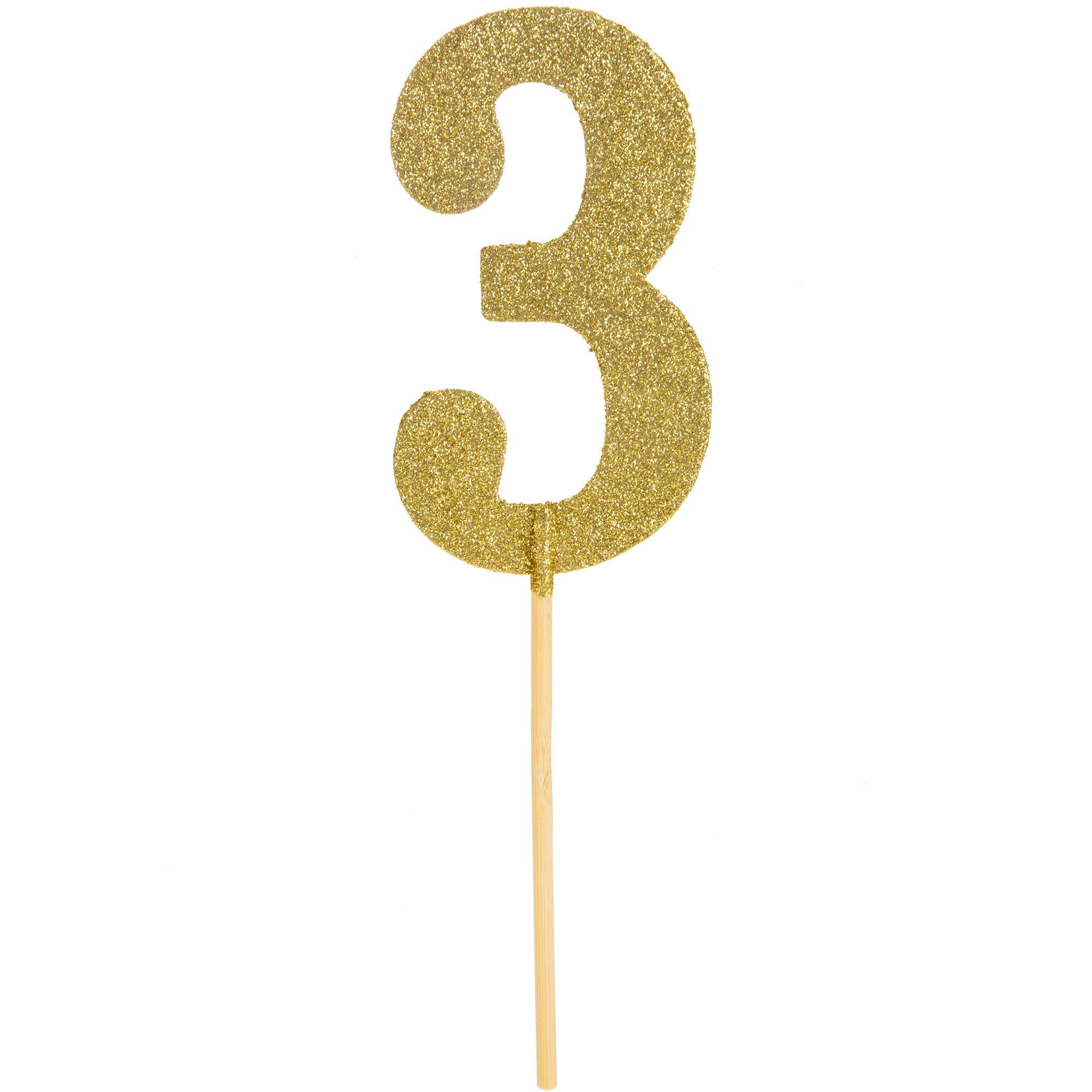 Glitter Number Cake Topper Hobby Lobby 1214592