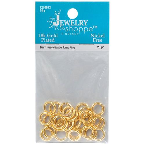 18K Gold Plated Heavy Gauge Jump Rings