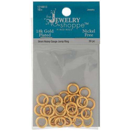 18K Gold Plated Heavy Gauge Jump Rings