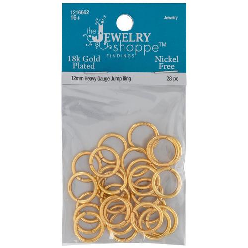 18K Gold Plated Heavy Gauge Jump Rings