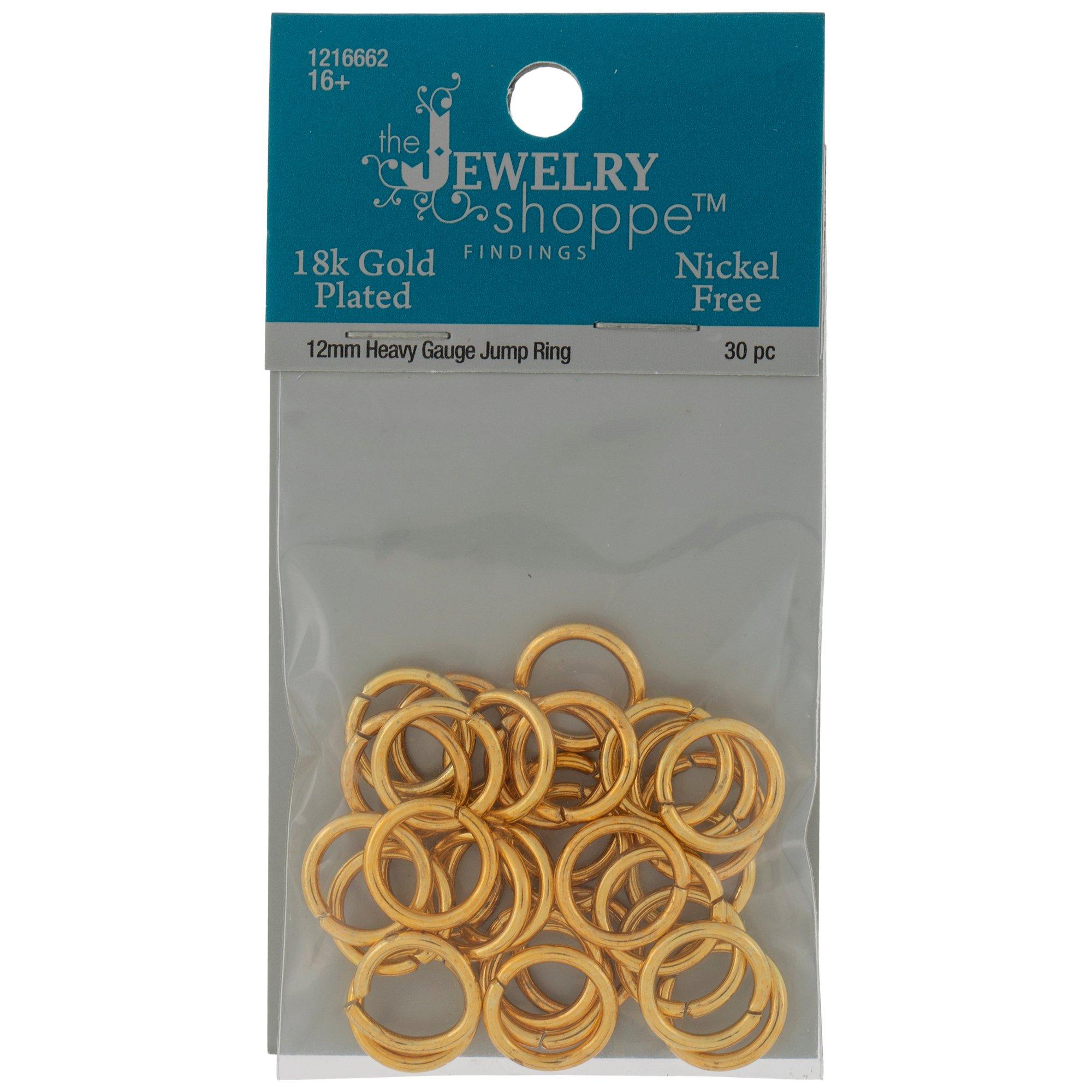 18K Gold Plated Heavy Gauge Jump Rings Hobby Lobby 1216662