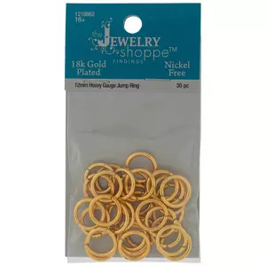 18K Gold Plated Heavy Gauge Jump Rings