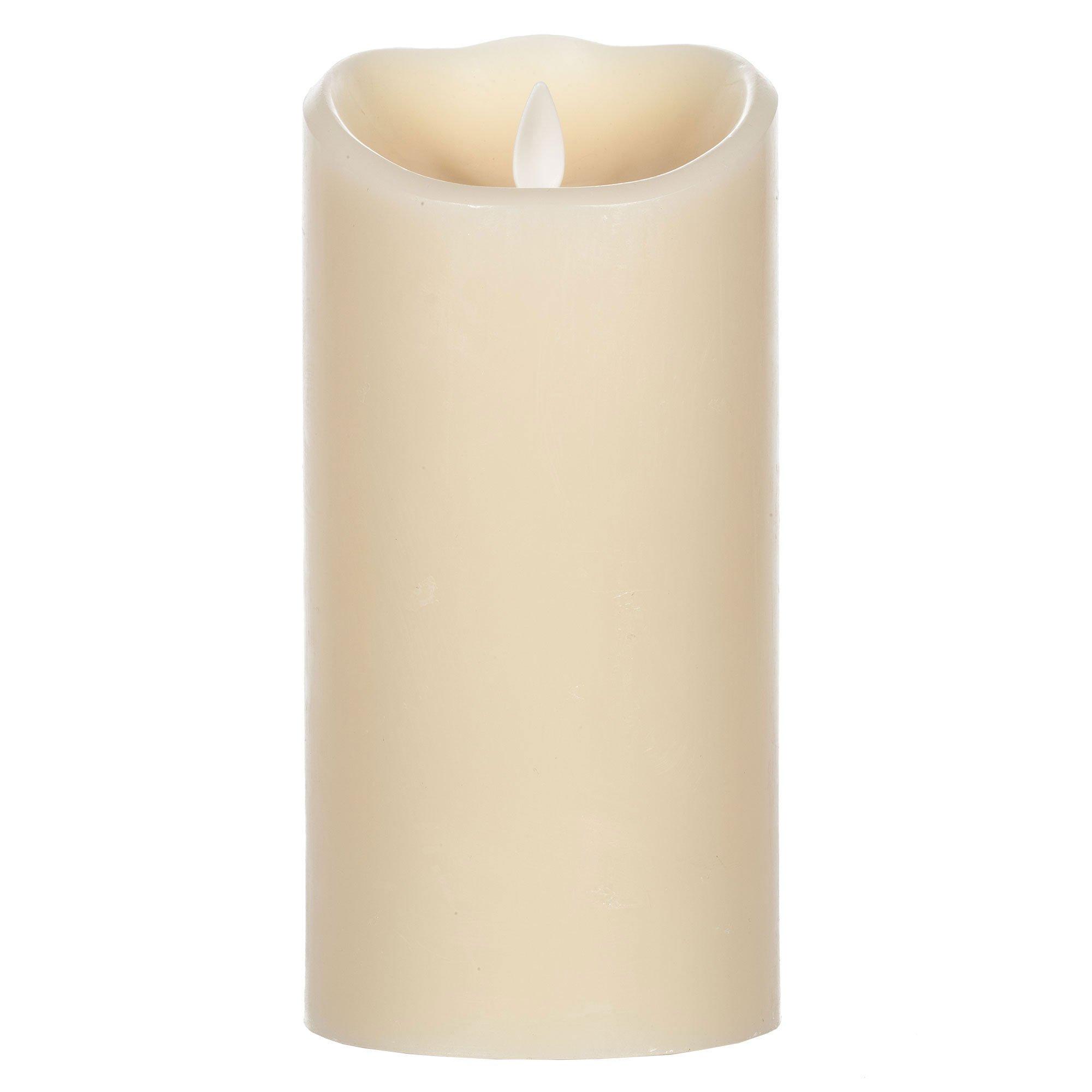 Vanilla Real FlameEffect LED Pillar Candle Hobby Lobby 1224229