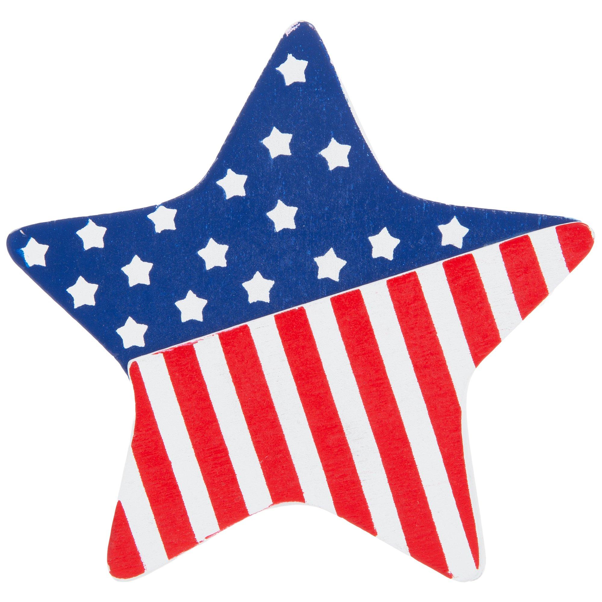 Patriotic Star Painted Wood Shape | Hobby Lobby | 1227552