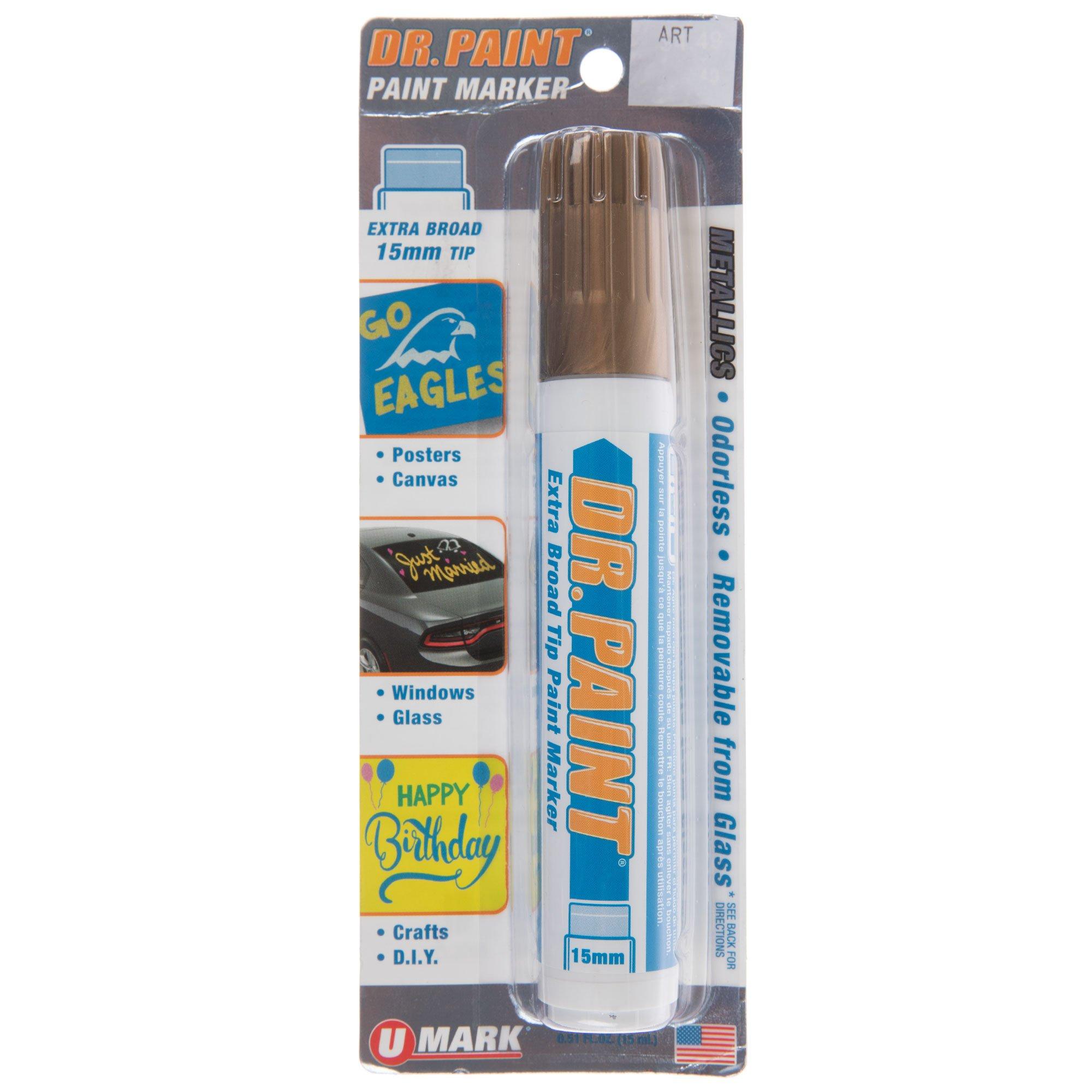 Yellow Dr. Paint Extra Broad Tip Markers