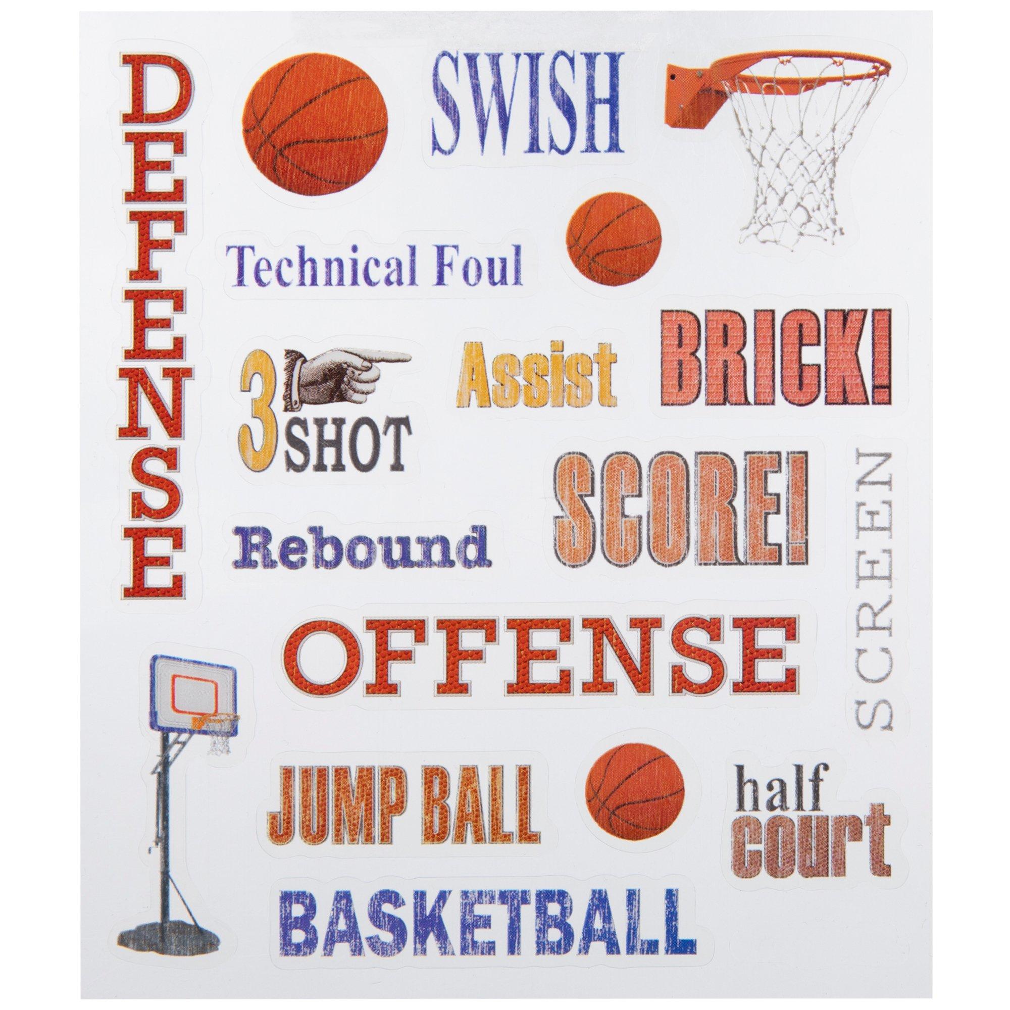Basketball Words Stickers Hobby Lobby 123216