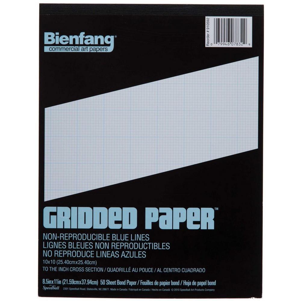 「PAPER IN DESIGN」 Bienfang® Designer Gridded Paper Pad, Size: 8.5
