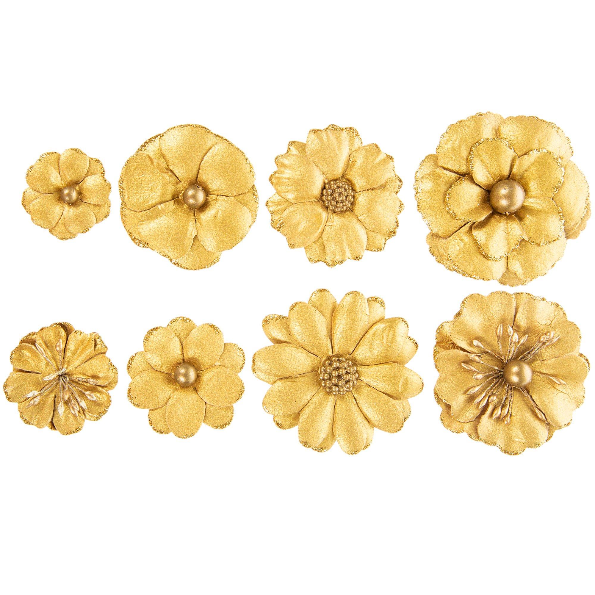 50pcs 13mm round flower golden/silver Buttons Home Garden Crafts Cabochon  Scrapbooking Clothing accessories - AliExpress