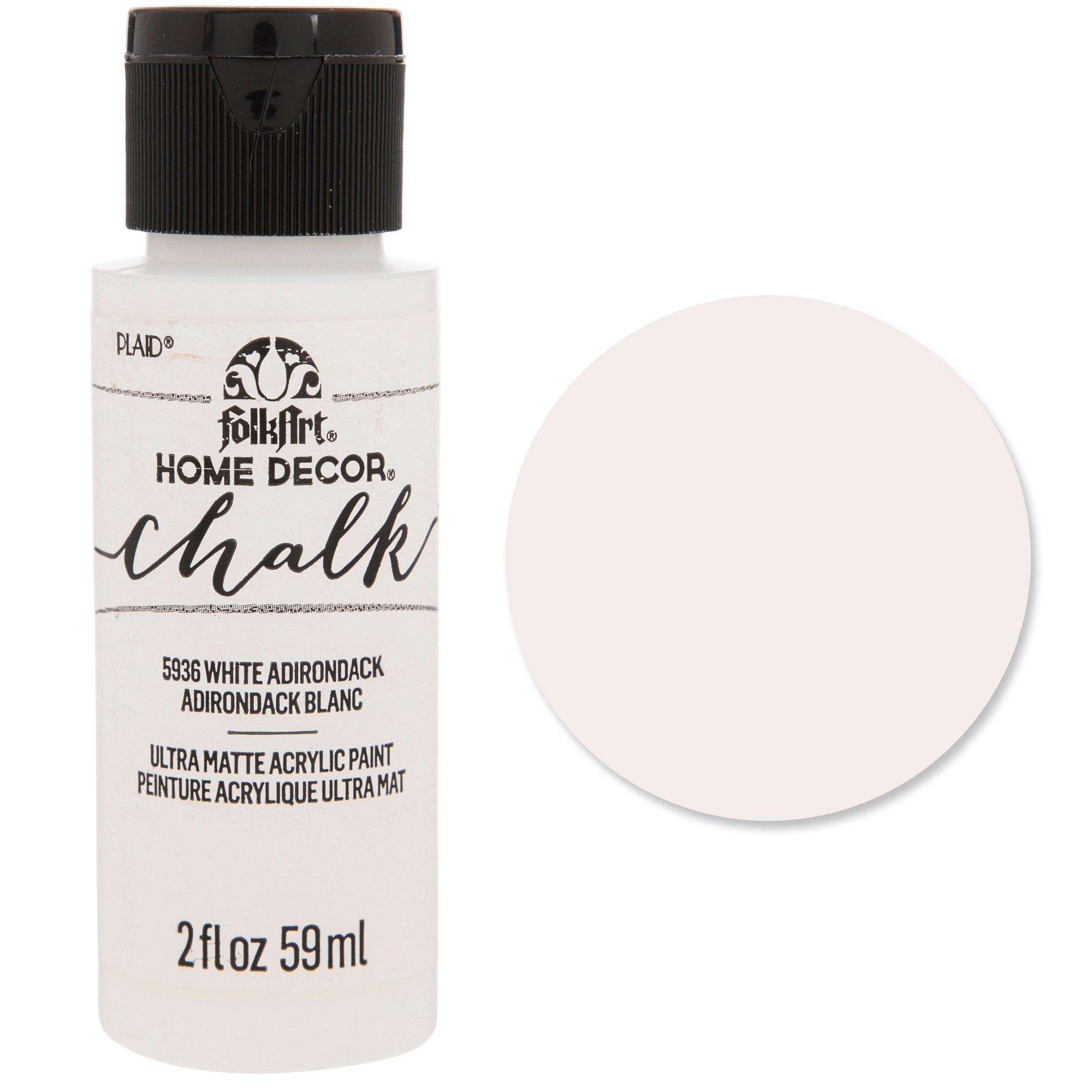 FolkArt Home Decor Chalk Paint 2oz White Adirondack