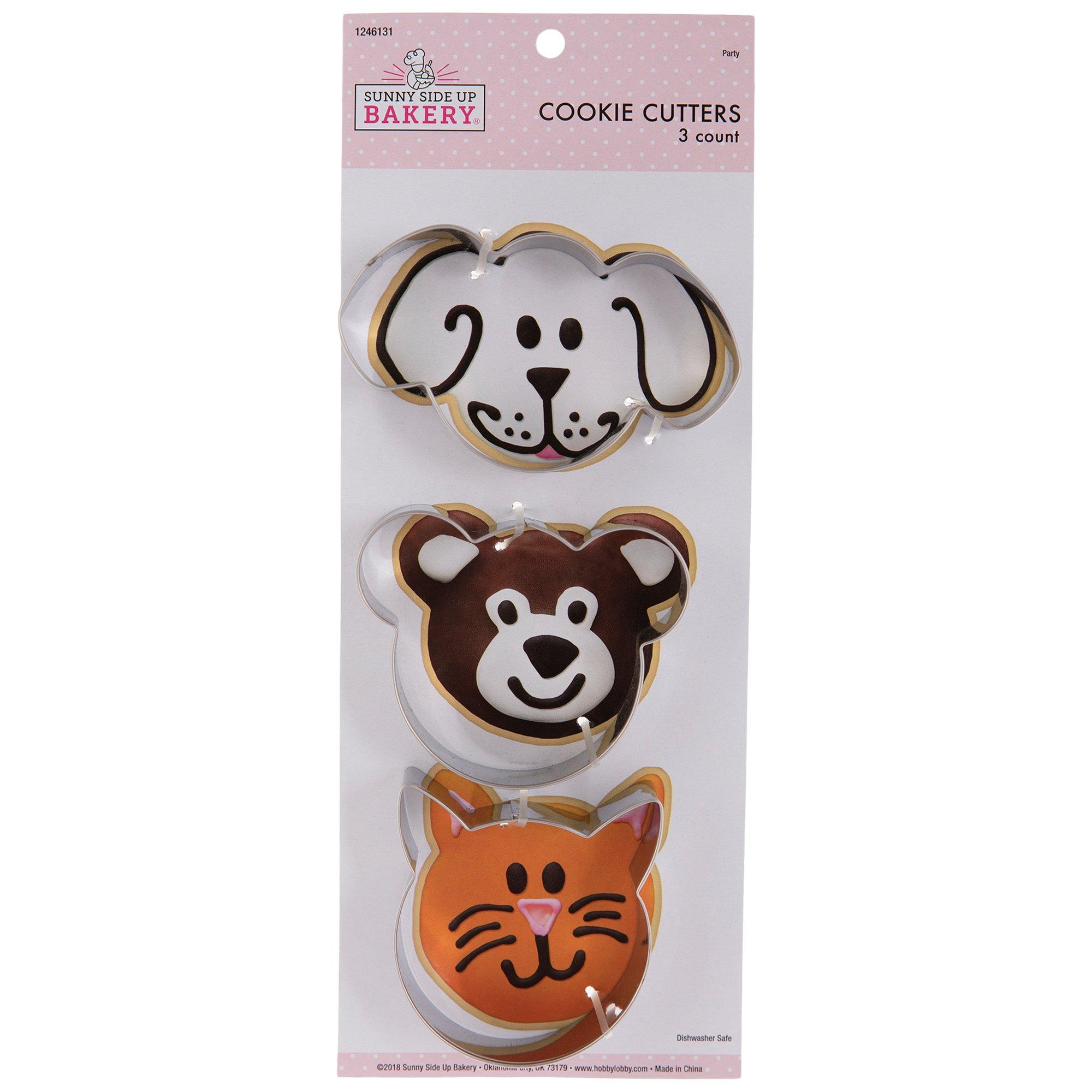 Dog, Cat & Bear Metal Cookie Cutters, Hobby Lobby