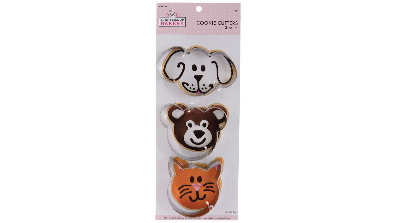 Dog, Cat & Bear Metal Cookie Cutters | Hobby Lobby | 1246131