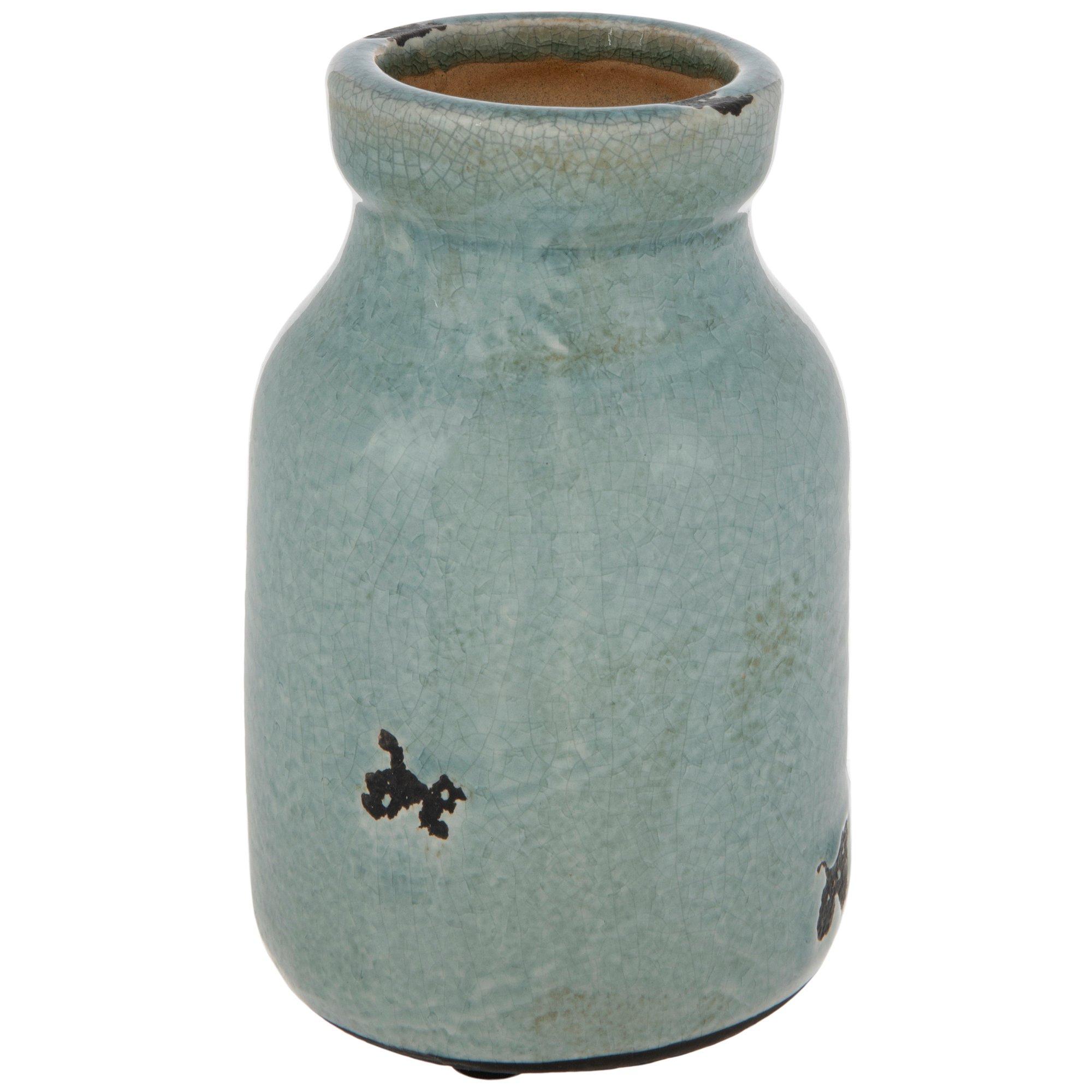 Crackled Milk Bottle Vase Hobby Lobby 1246867