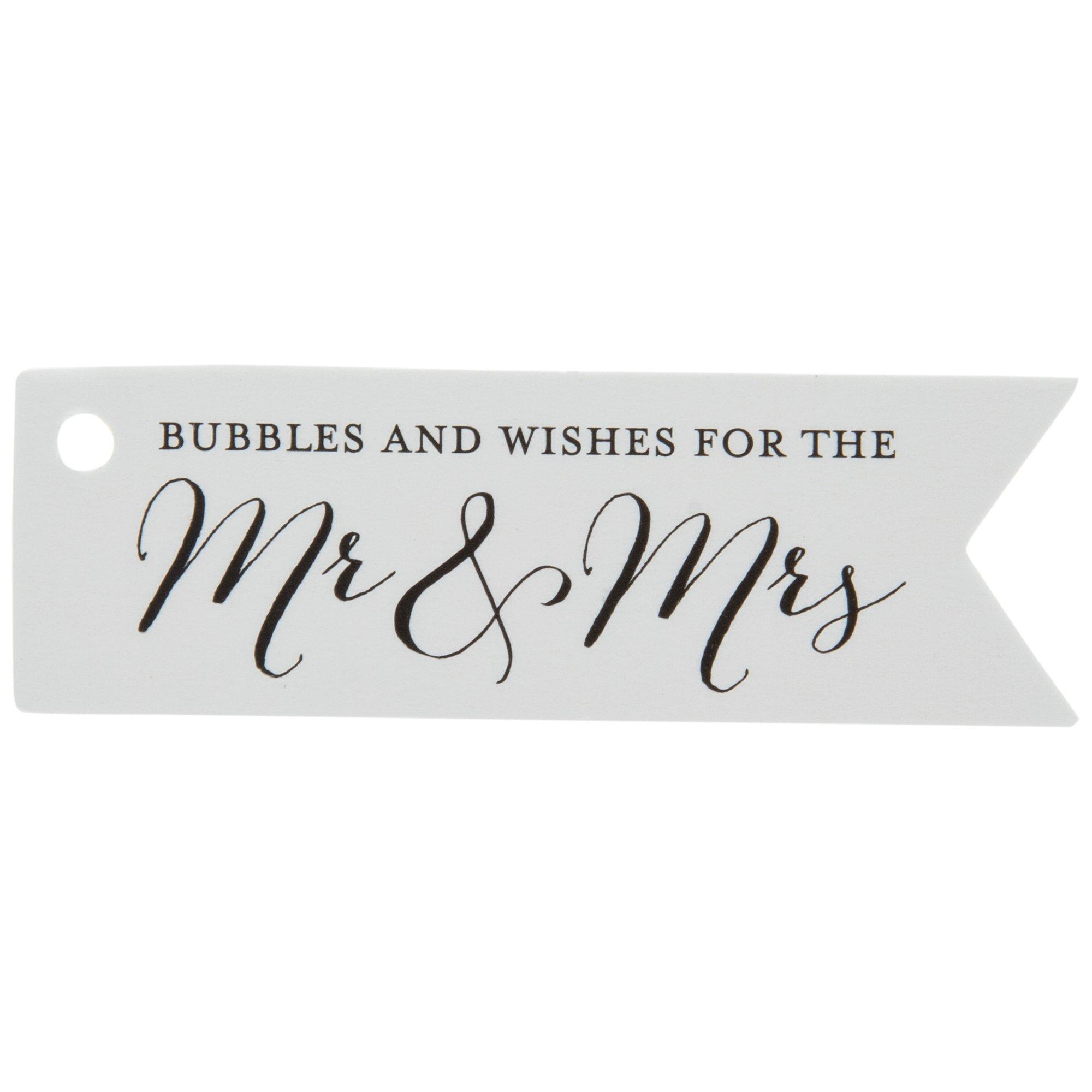 Mr & Mrs White Bubble Favor Tags Hobby Lobby 1247477