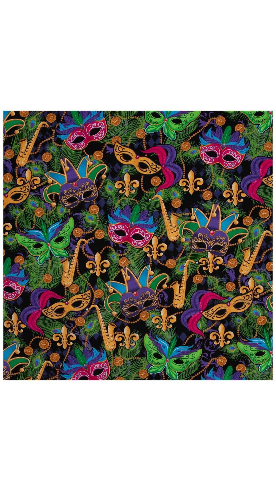 Mardi Gras Masks Cotton Calico Fabric | Hobby Lobby | 124800
