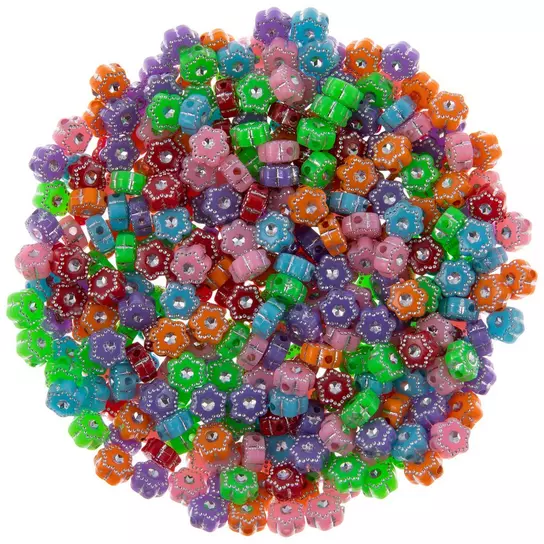 Rhinestone Flower Beads, Hobby Lobby