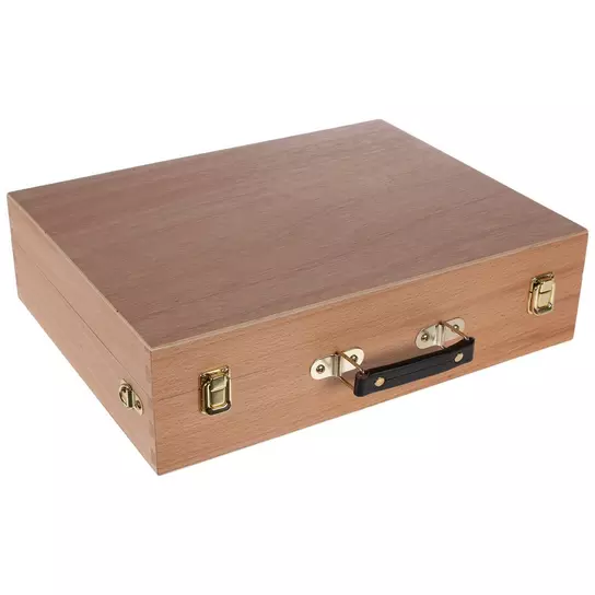 Wooden Art Supply Storage Box