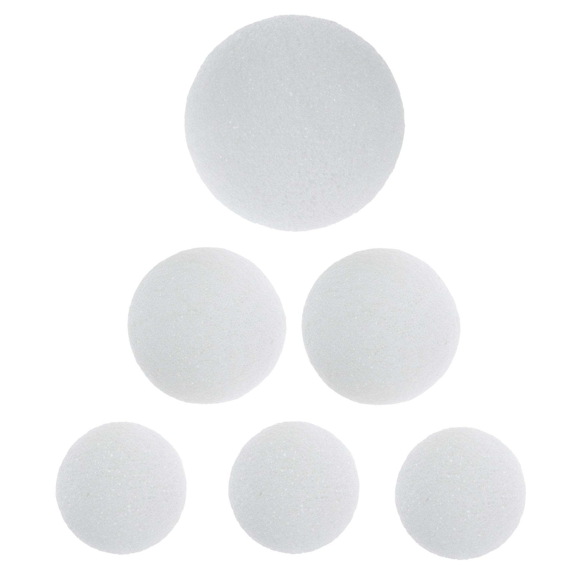 Styrofoam Balls 3 Inch, 6 Pack