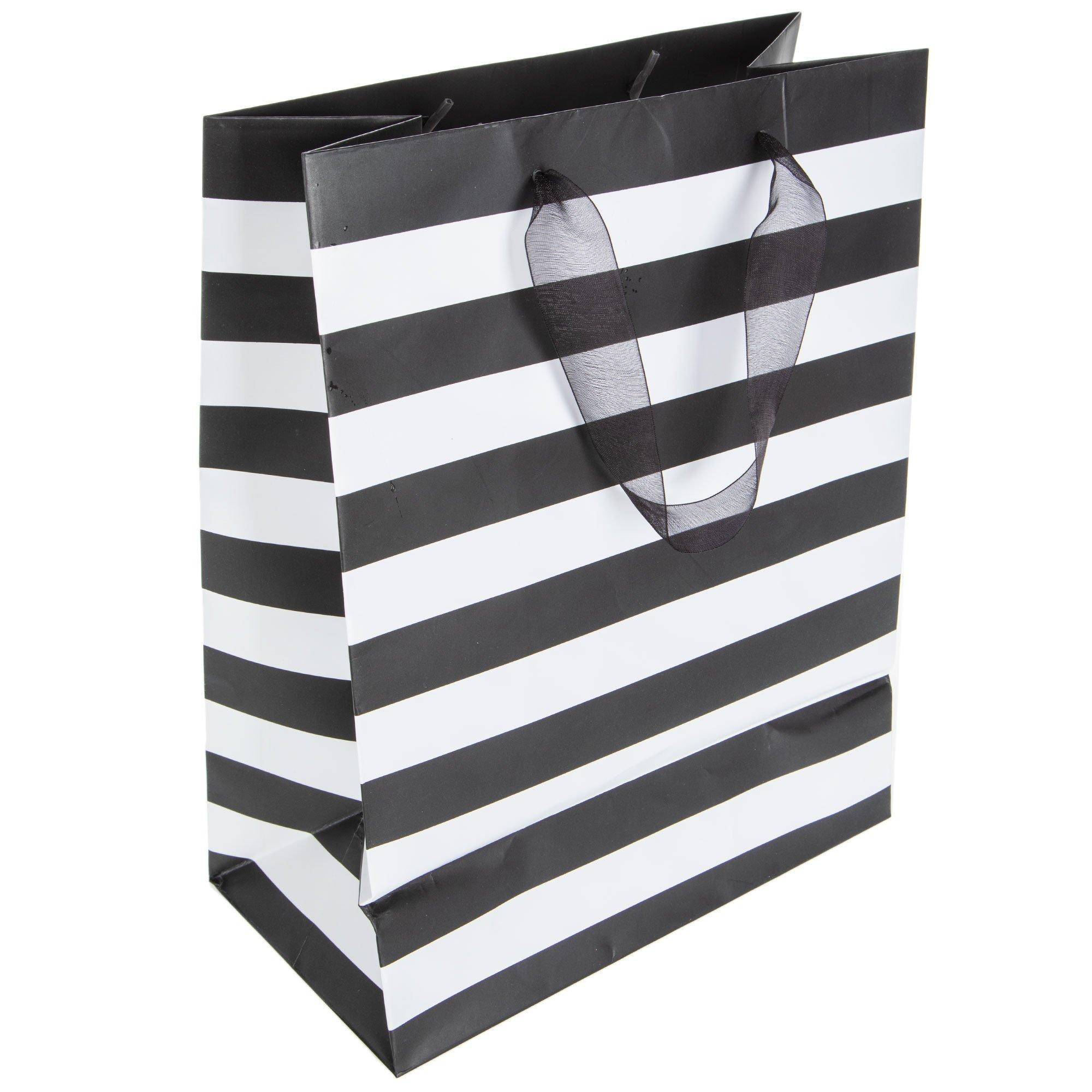 Black & White Buffalo Check Gift Bag, Hobby Lobby