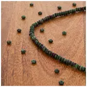 Green Dyed Rondelle Bead Strand