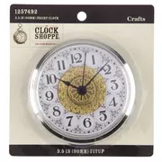 3 1/2" Gold & Cream Fitup Insert Clock