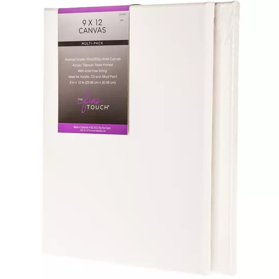 Stretched Canvas 2-Pack 12in X 12in, Five Below