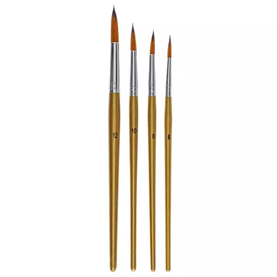 Artage 8pcs Round Paint Brush Set