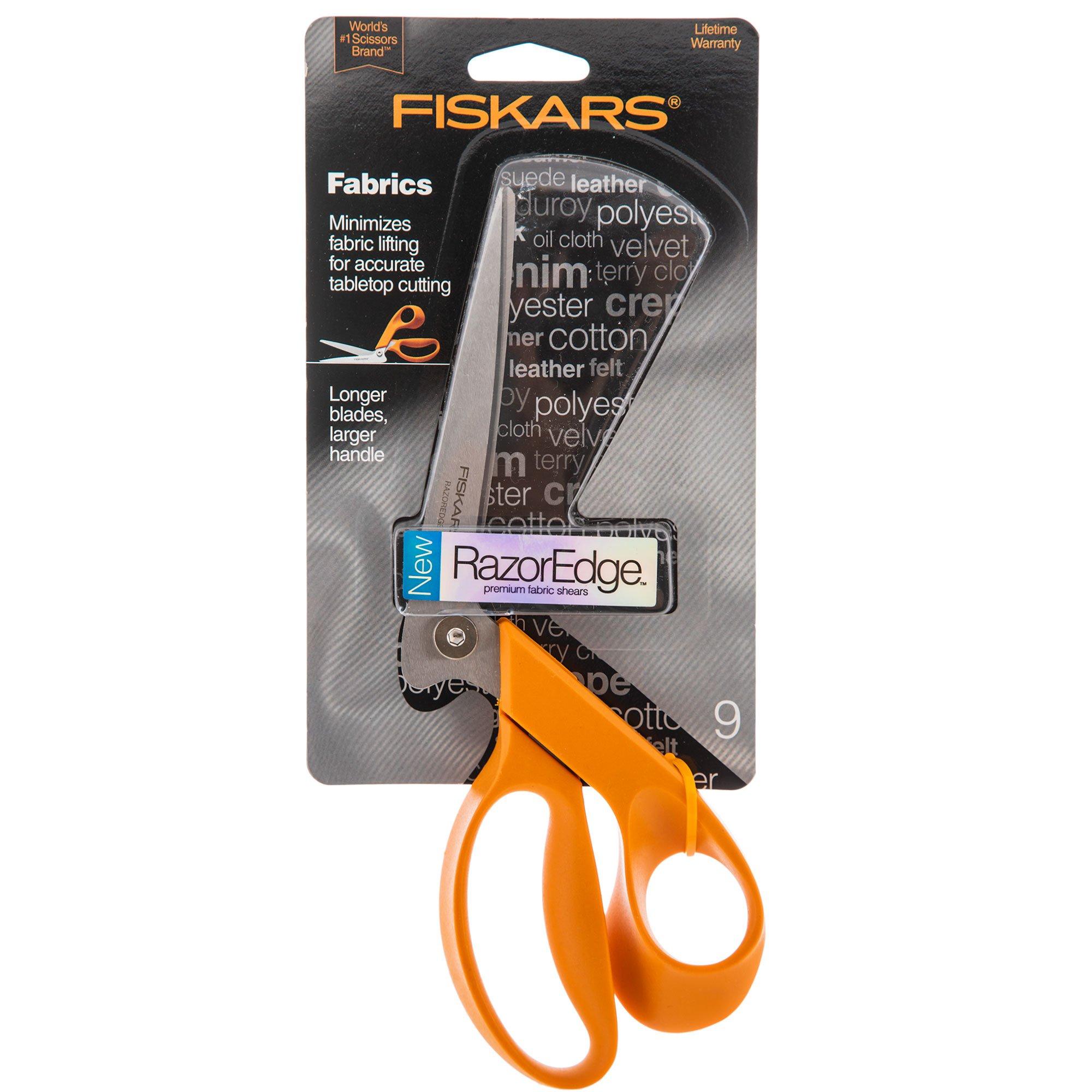 Fiskars RazorEdge Fabric Shears, 8-Inch Orange (1 each) 