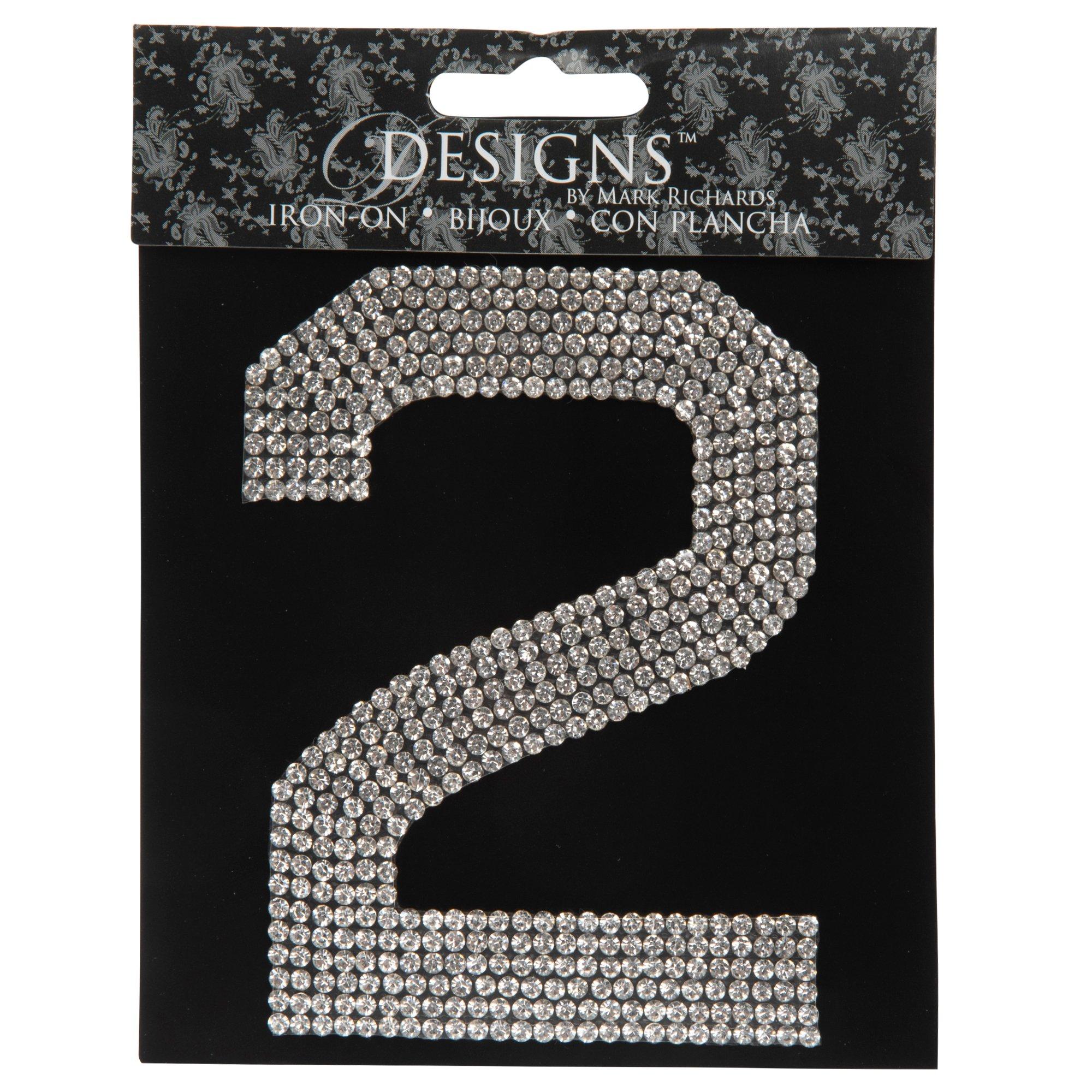 Rhinestone IronOn Applique Number Hobby Lobby 1272780