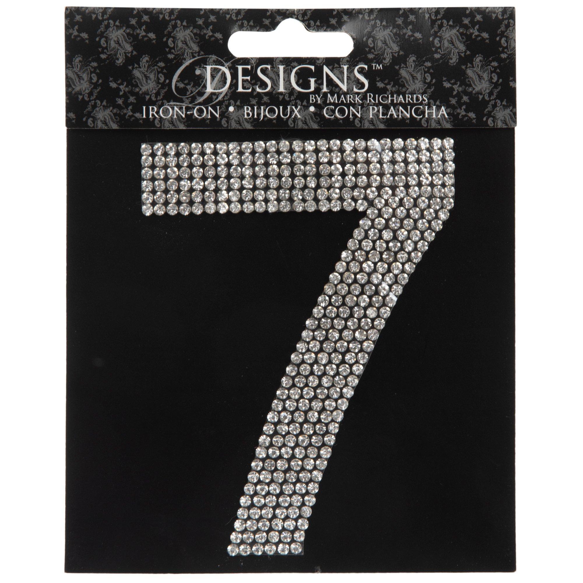 Rhinestone IronOn Applique Number Hobby Lobby 1272830