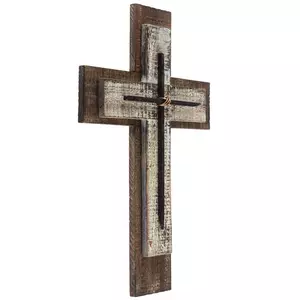  Natural Horseshoe Cross with Heart Metal Cross Sign Wall Hanging  Sculpture Horseshoe Cross Craft Sign Wall Hanging for Western Room Decor  (Red) : Home & Kitchen