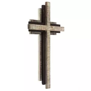Layered Wood Wall Cross
