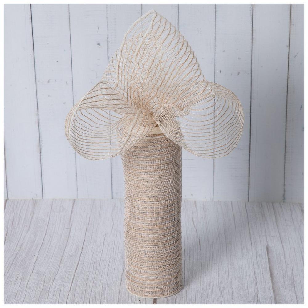 Deco Mesh Ribbon With Jute - 10