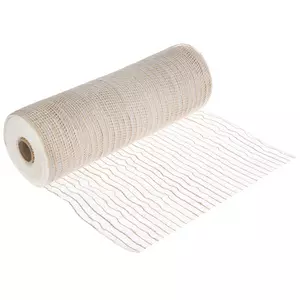 6 Rolls Poly Burlap Mesh 10 Inches Deco Mesh Ribbon 60 Yards Mesh for Wreaths, P