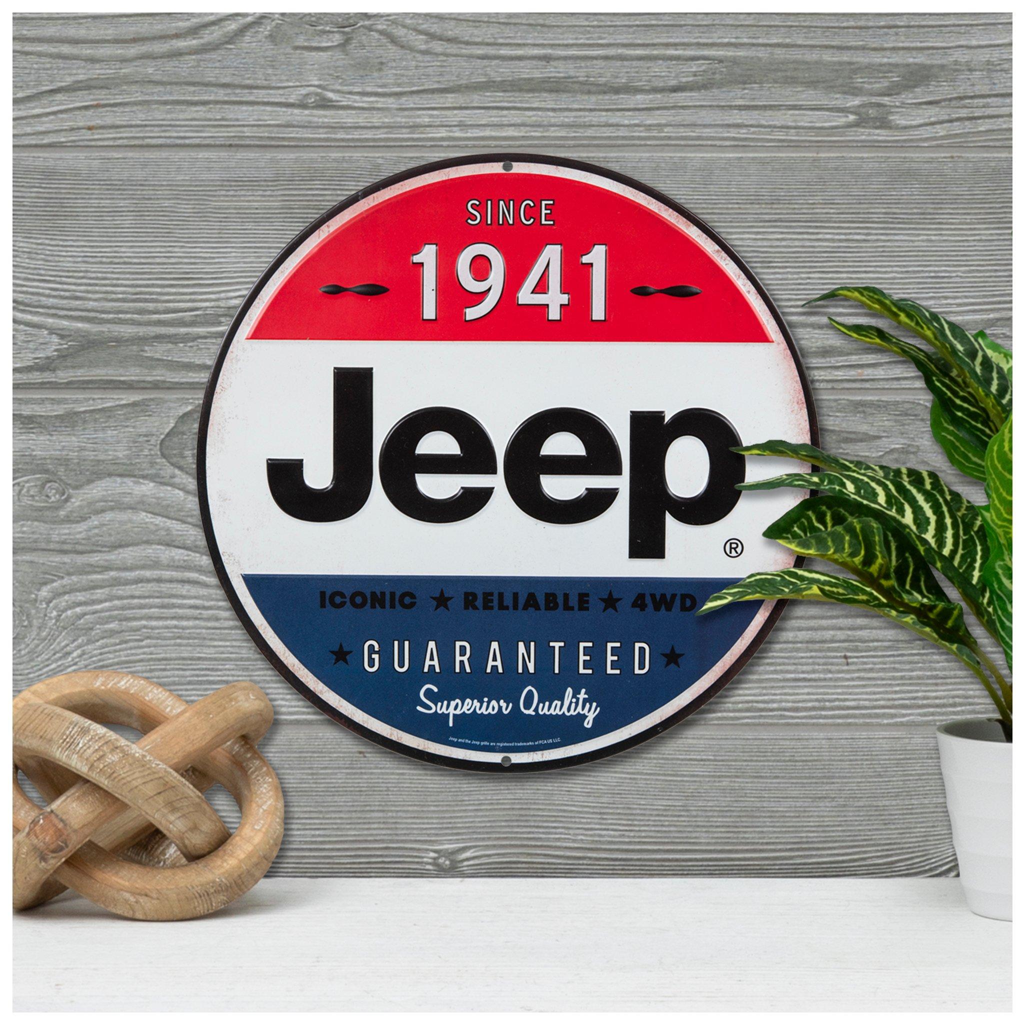 METAL SIGN - JEEP PARKING ONLY - Vintage Look