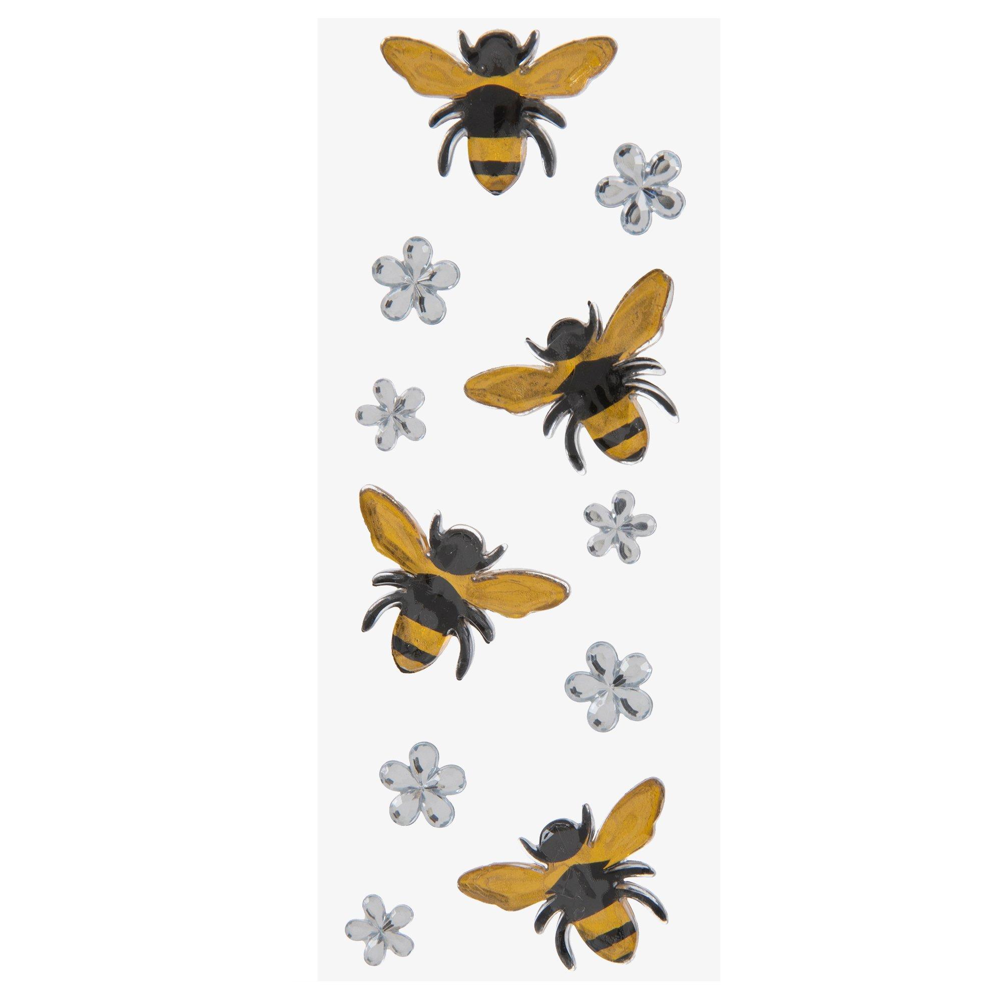 Bees & Flowers Rhinestone Stickers Hobby Lobby 1279926