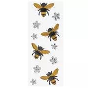 Bees & Flowers Rhinestone Stickers