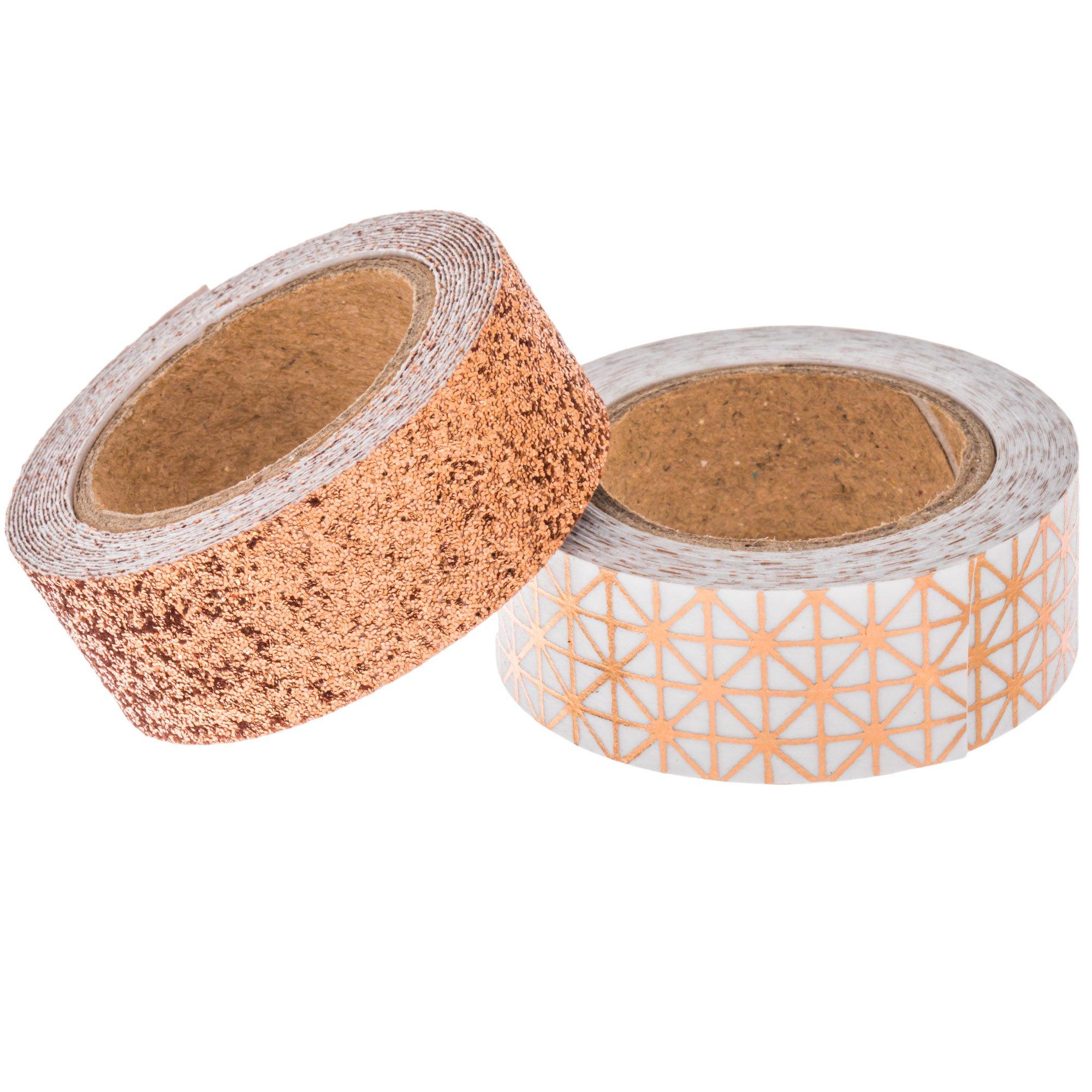 Copper Glitter & Geometric Washi Tape Hobby Lobby 1280106
