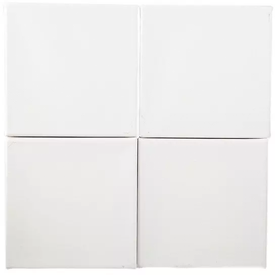  Mini Canvas Panels 6 x 6 inch Canvas Set with Tiny Pine Wood  Display Holder Easels, Cotton Pre-Stretched Small Canvas Boards Blank  Canvases for Paintings Craft Small Acrylics Oil Art