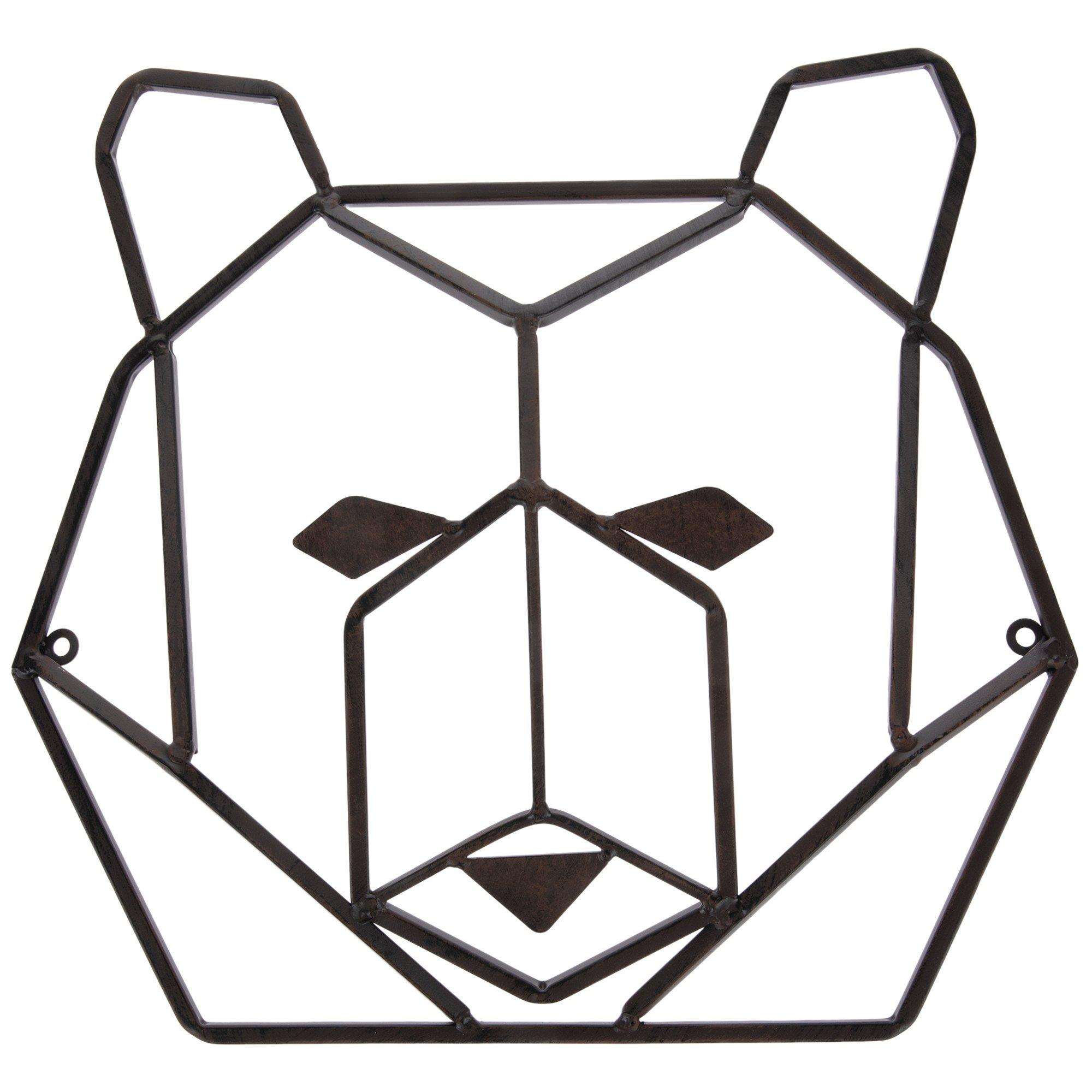 Rust Geometric Bear Head Metal Wall Decor Hobby Lobby 1280866
