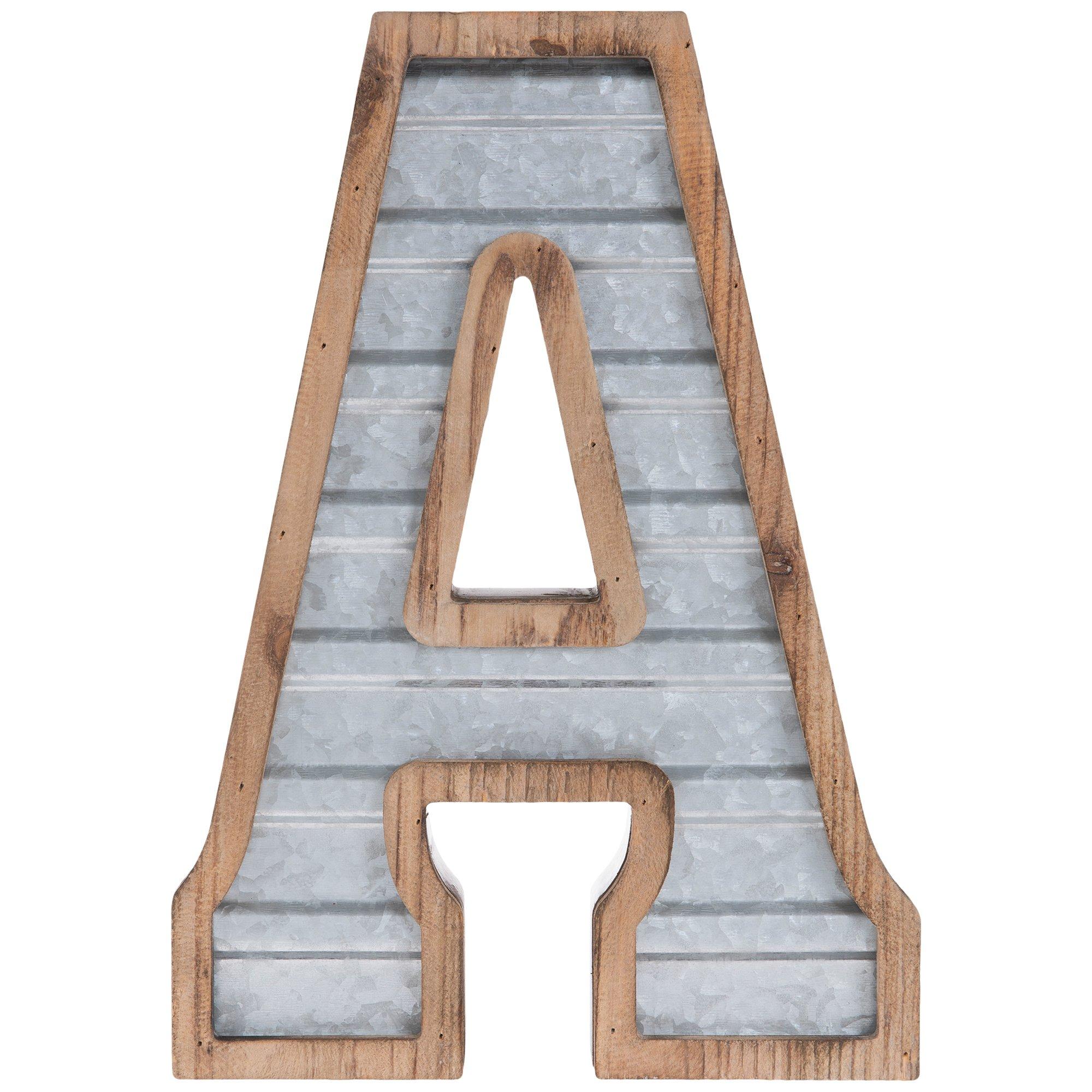 2-Inch Decorative Wooden Letter H - Alphabet Letters for DIY Wall Signs,  Table & Shelf Decorations - Wood Letters for Crafts & Party Decor