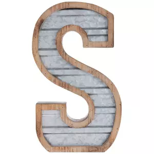 Craft Small Metal Letters-3 3/4, Letters, Galvanized Letters
