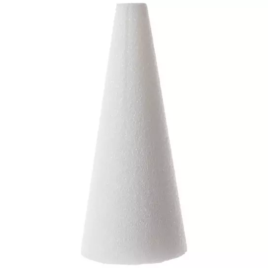 Polystyrene Cones for Craft and decoration. Foam and Styrofoam